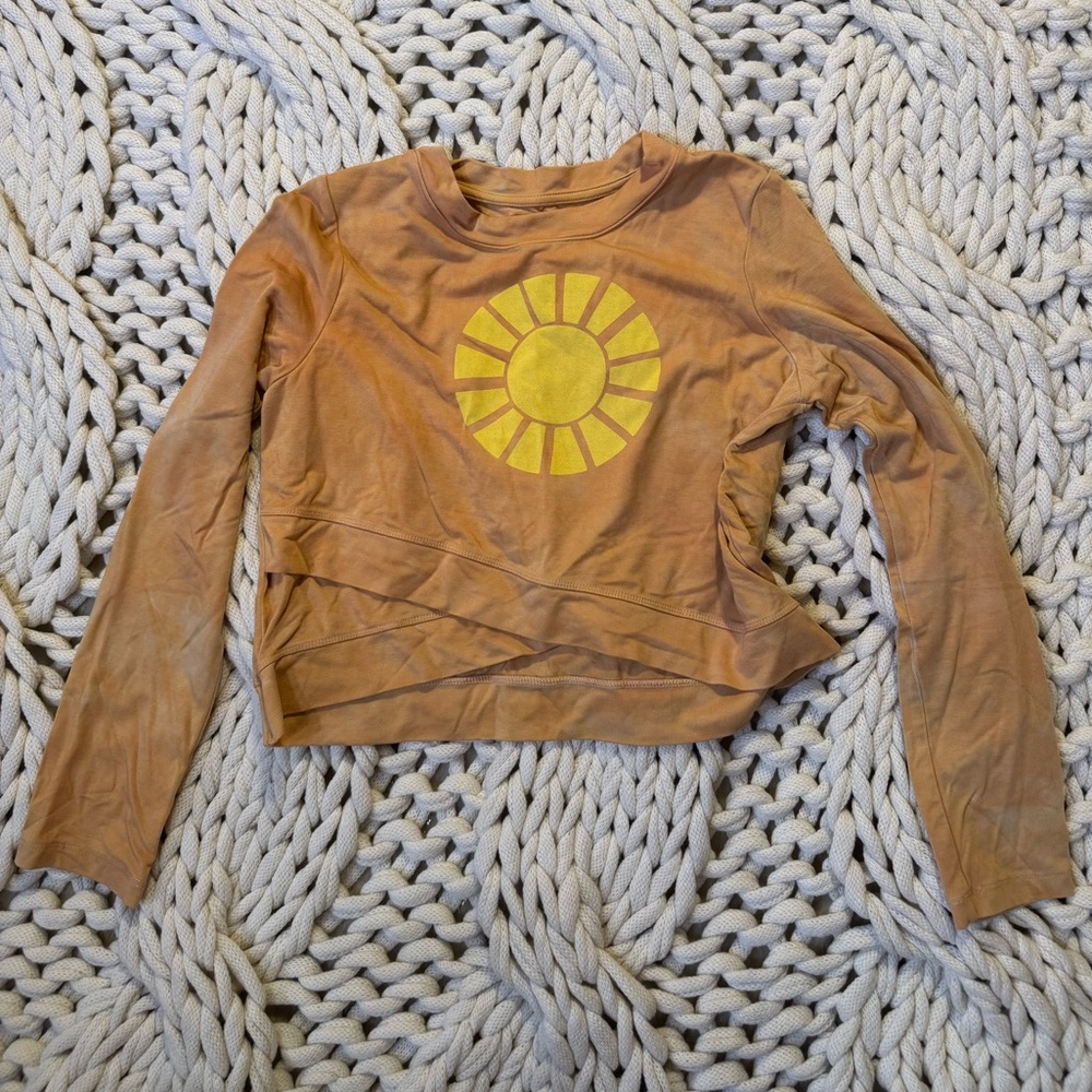 Purusha People Sun Long Sleeve Crop Top